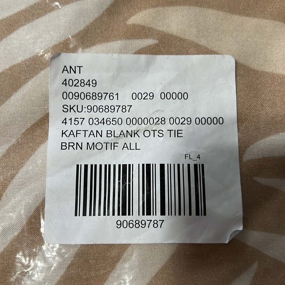 Conditions Apply Printed Tie-Strap Kaftan - One Size - Picture 8 of 9